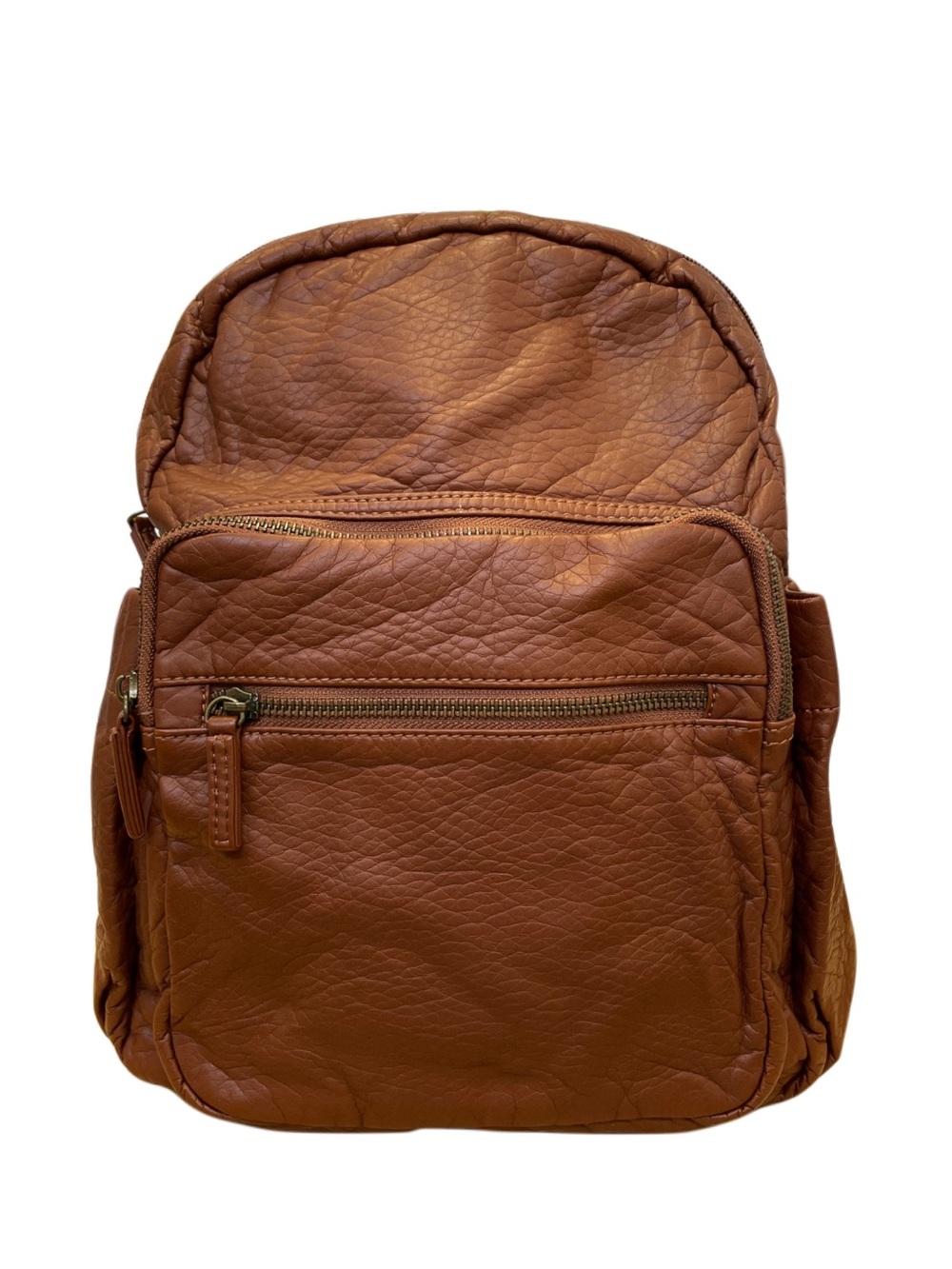 NWT Ampere Creations Brown Vegan Leather Backpack